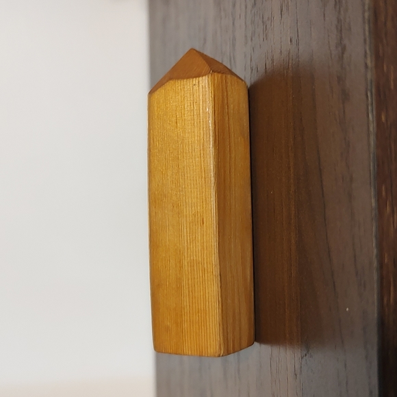 Carved Wooden Crystal Secret Compartment Trinket Box - Picture 12 of 12